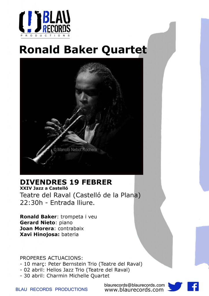 Ronald Baker- 19 febrer - Jazz a Castelló